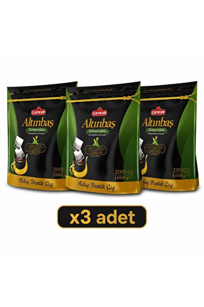 Çaykur Altınbaş Bergamot Tea Bags 200 Pieces 1kg X3 Pieces