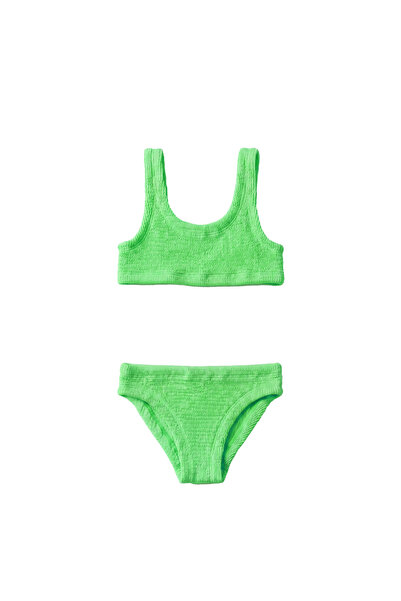Sandshaped Sofi Mini İtalyan Crinkle Bikini Takımı Neon Yeşil