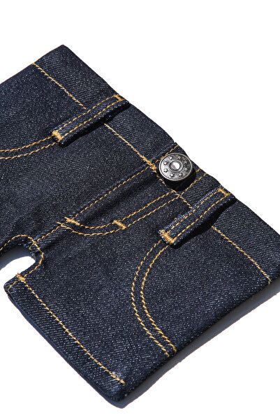 JUST IN CASE GLOBAL JUST Mini Denim Şort Cüzdan | Gerçek Denim Kumaştan El Ya...