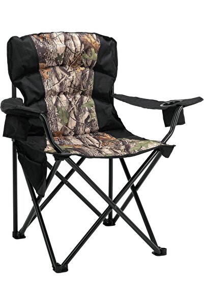 Generic Oversized Camping Chair Folding Heavy Duty Quad Outdoor Large Lawn Ch...