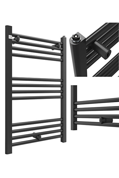 Granitan Radiator baie Puerto, Apa, 311 W, 50x80 cm, Negru