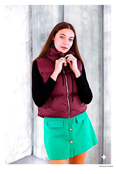 CALEMORE Women's Winter Padded Inflatable Coat