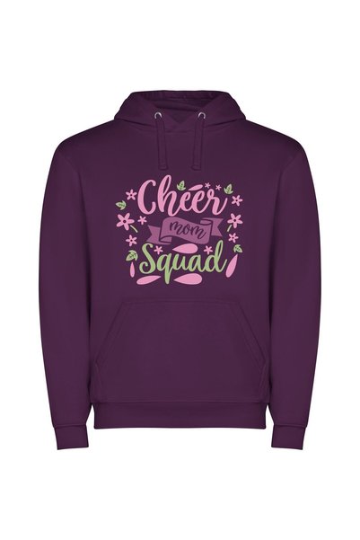iLovePrints Cheerful Blossom Squad Φούτερ με κουκούλα σε χρώμα Μωβ