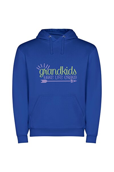 iLovePrints Grandkids: Life's Grand Finale Φούτερ με κουκούλα σε χρώμα Μπλε