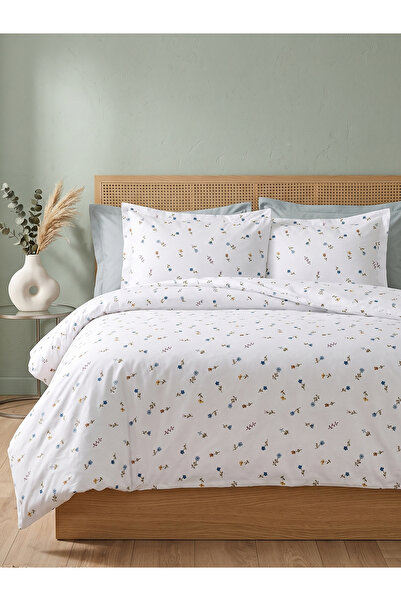 Myevilla Double Floral Patterned Colorful Duvet Cover Set
