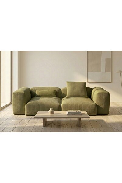 Vivense RELAX LEGO SÜNGER ÜÇLÜ KOLTUK, YEŞİL