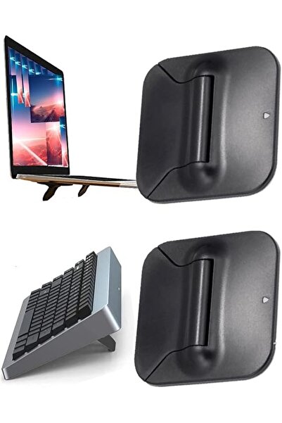 ALMEKAQUZ 2 Pcs Mini Laptop Stand, Portable Computer Keyboard Riser with Fold...