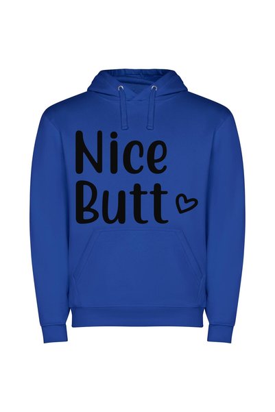 iLovePrints Chic Booty Delights Φούτερ με κουκούλα σε χρώμα Μπλε