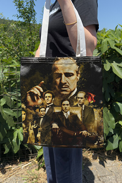 ZipZap حقيبة قماشية مطبوعة على الوجهين من The Godfather V5 للصيف والشتاء