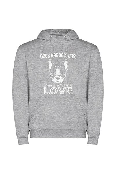iLovePrints Pawsome Medicinal Mutts Φούτερ με κουκούλα σε χρώμα Γκρι
