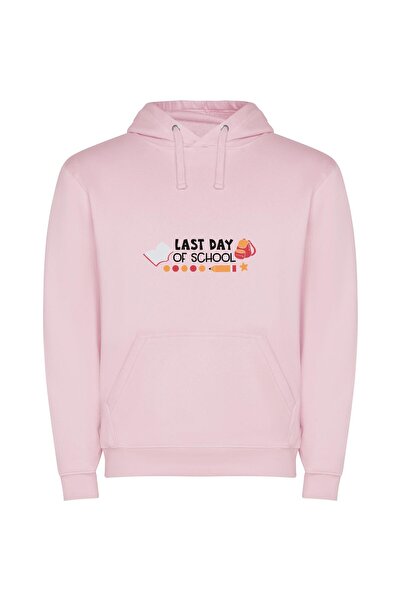 iLovePrints Vintage Academia's Finale Φούτερ με κουκούλα σε χρώμα Ροζ