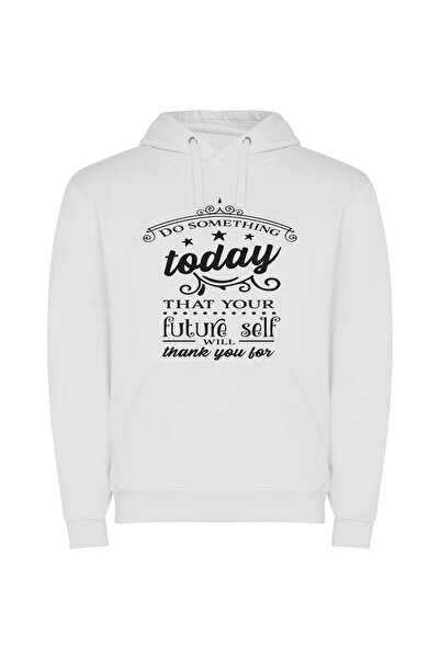 iLovePrints Future Gratitude: Inspiring Tomorrow! Φούτερ με κουκούλα σε χρώμα...