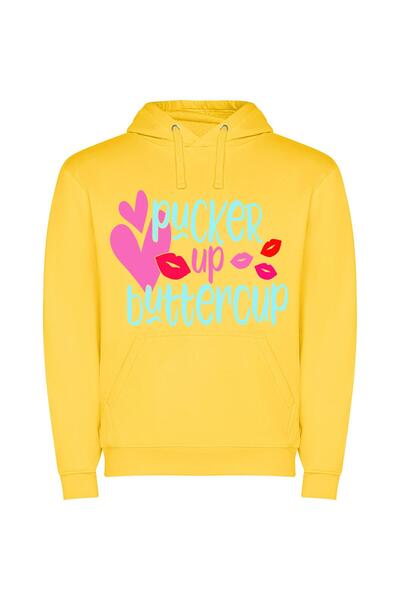 iLovePrints Flushed Pout by Hay Φούτερ με κουκούλα σε χρώμα Κίτρινο