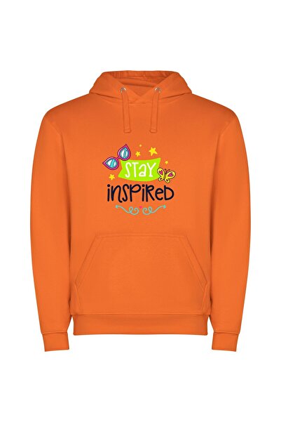 iLovePrints Everlasting Inspired Butterfly Φούτερ με κουκούλα σε χρώμα Πορτοκαλί