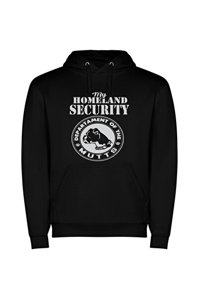 iLovePrints HomeSec K9 Guard Φούτερ με κουκούλα σε χρώμα Μαύρο