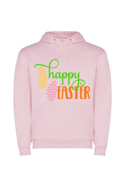 iLovePrints Easter Bliss On Display! Φούτερ με κουκούλα σε χρώμα Ροζ