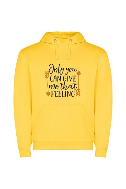 iLovePrints Enchanting Sole Emotion Φούτερ με κουκούλα σε χρώμα Κίτρινο