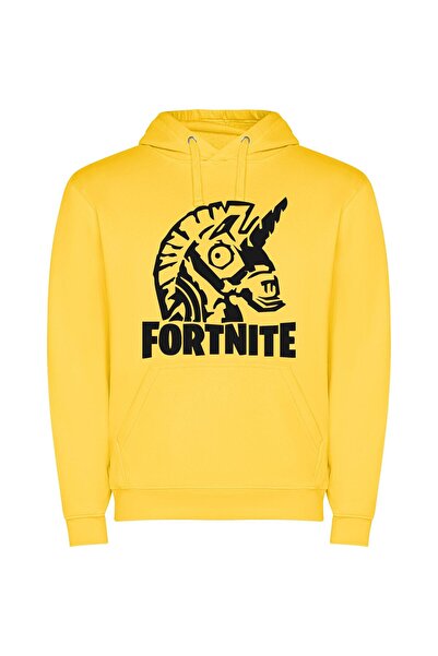 iLovePrints Fierce Fortnite Fusion Φούτερ με κουκούλα σε χρώμα Κίτρινο