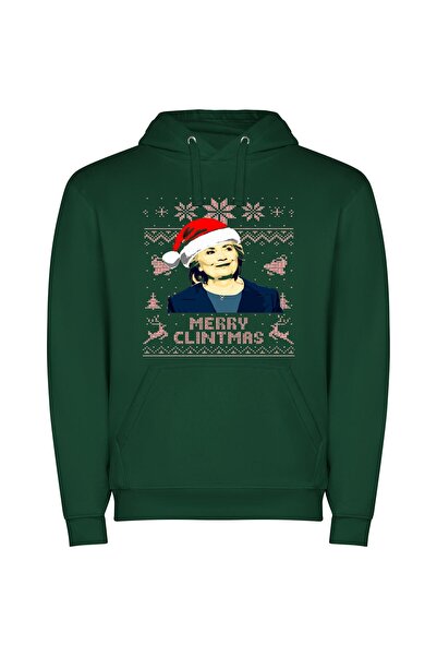 iLovePrints Santa Hat Glam: Clinton's Merry Edit Φούτερ με κουκούλα σε χρώμα ...
