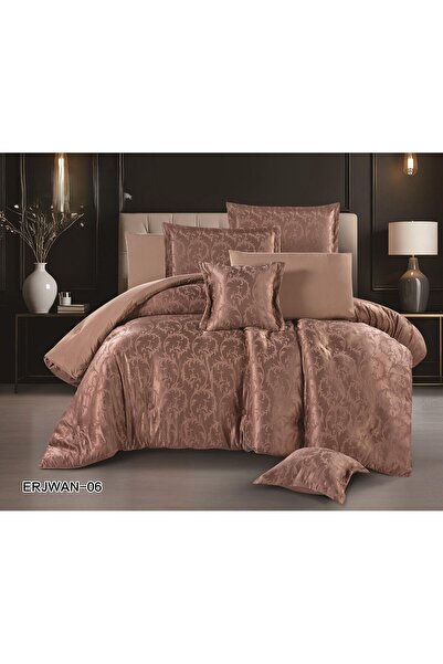 Red Rose Purple Arjuno Jacquard Royal Microfiber 5 Piece Set Duvet Cover Size...