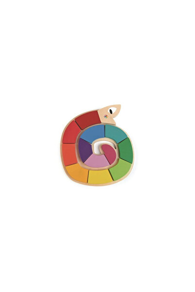 Tender Leaf Toys Puzzle Șarpe Colorat