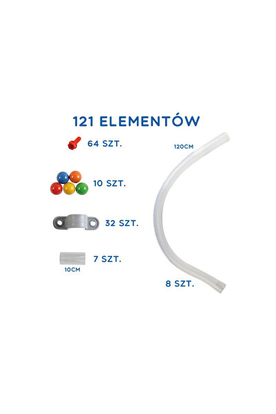 Masterkidz Sistem de conducte pentru tablă STEM 121 elemente