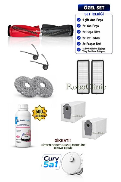 Roboclinic Roborock Qrevo Curv 5A1 robotski usisivač, kompatibilna zamenska k...