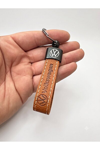 STİLİX GARAGE Συμβατό με Volkswagen Δερμάτινο μπρελόκ Καφέ Αξεσουάρ κλειδιού ...