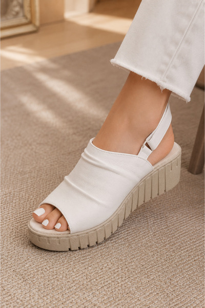 Customstep Maya Dolgu Taban Kadın Sandalet
