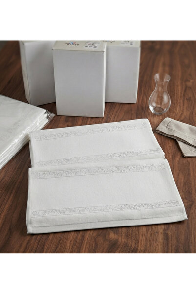 GONCA TEKSTİL Etamin 50x90 cm beli 2 komada peškira za lice 100% pamuk
