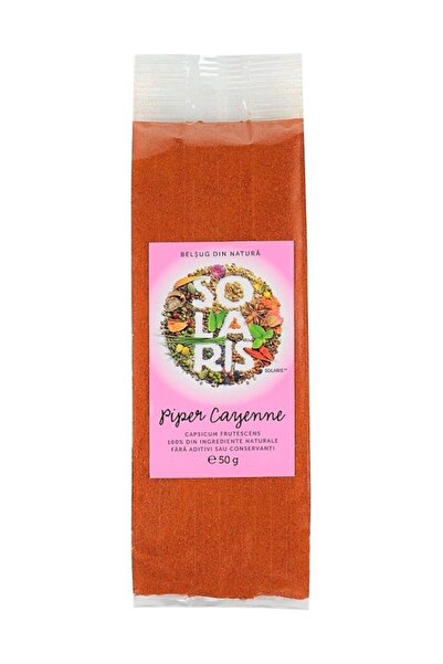 Solaris Plant Condiment Piper Cayenne "Capsicum frutescens" macinat, 50gr