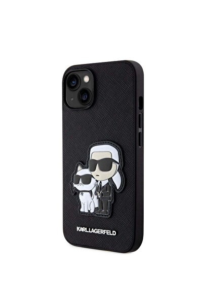 Karl Lagerfeld Husă compatibilă cu iPhone 14 Pro, TPU, piele sintetică Saffia...