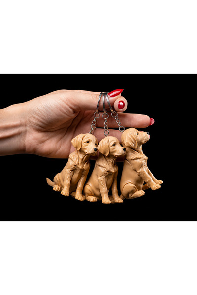 Golden Retriever Köpek Anahtarlık - Puppy Dog Charm