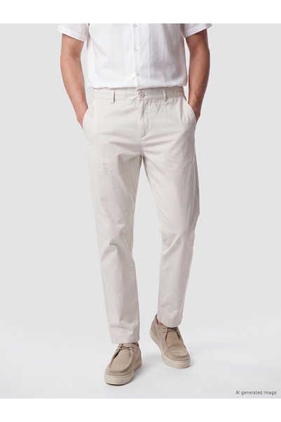LC Waikiki Özmarka New Season Beige Standard Fit Men's Trousers