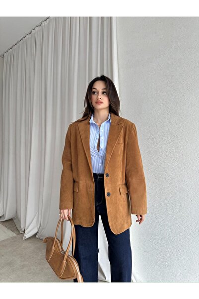 Mooi Butik Santos Jacket 8342 - Tan