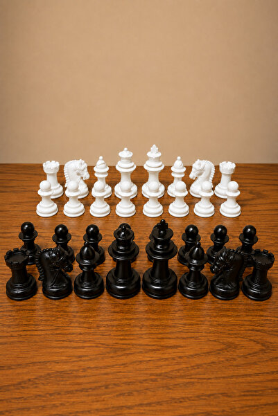 Wibo Professional Chess Piece Set (King Height 9 cm)-Weighted - 500 Gr) Black