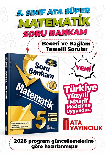 Ata Yayıncılık 5. Sınıf Matematik Ata Süper Soru Bankam Yeni