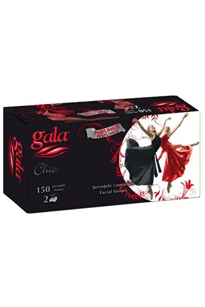 Gala Napkins, Gala, Box 150 pcs Black Line