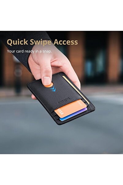 Buffway Mens RFID Blocking Slim Bifold Wallet Minimalist Leather Small Wallet...