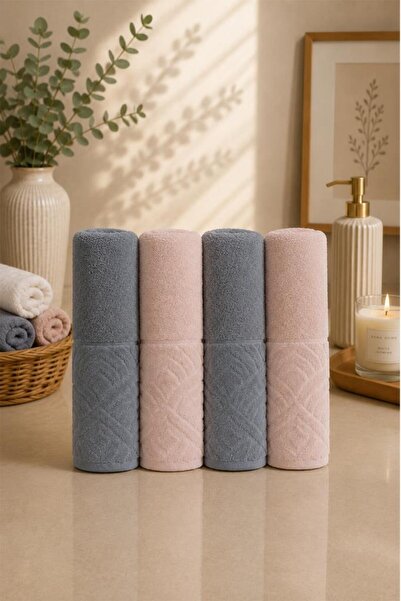 Çeyiz Diyarı Lina Hammam Set 4 Pieces Indigo - Light Powder