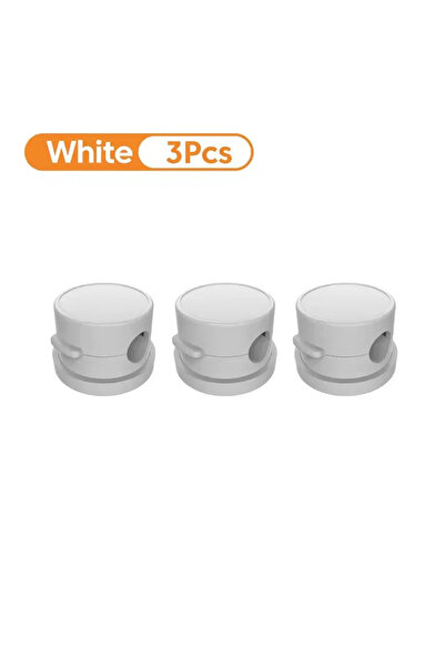 Choice3 White 3PCS 360 Rotation Magnetic Cable Clip Cable Organizer Holder Ad...