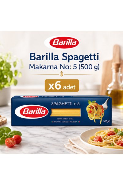 Barilla Spagetti Makarna No: 5 500 g x6 Adet