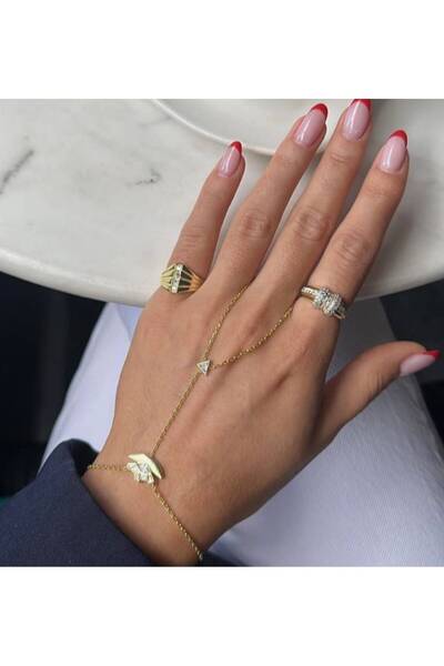 Niceboutique Design Gold Stone Oria Steel Şahmeran