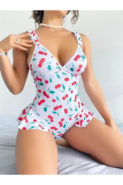 SS HOME CONCEPT Cherry Patterned Bodysuit