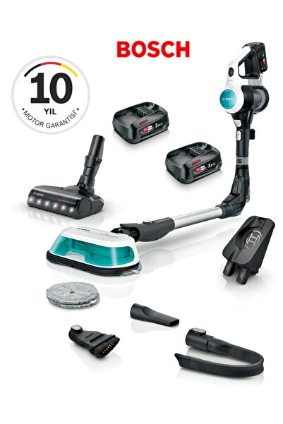 Bosch Çift Bataryalı Unlimited 7 Kablosuz Dikey Süpürge Alerji Dostu Filtre B...