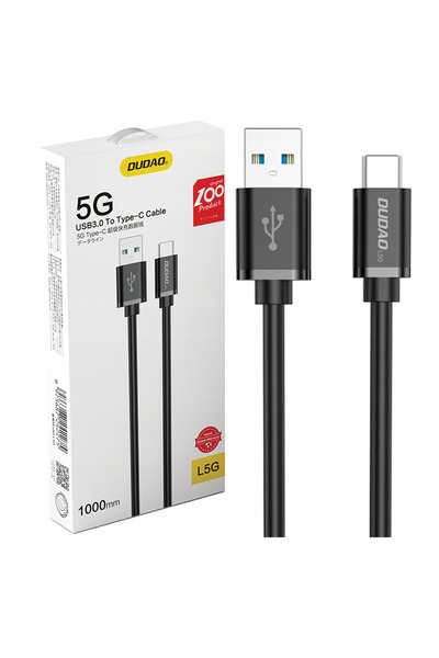 DUDAO Cablu USB-C 1M pentru încărcare super rapidă pentru telefoane, încărcar...