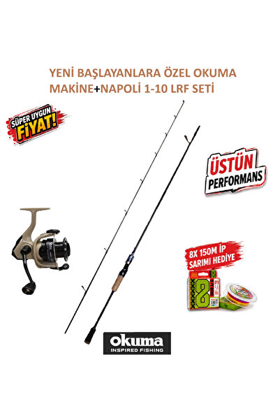 Okuma Outrax OR-3000SGA 1+1BB Olta Makinesi+NAPOLİ 1-10 GR 240 CM LRF SETİ