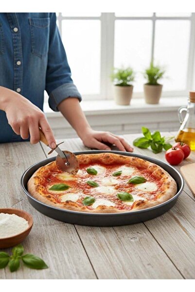 Trust Carbon Steel non-stick Pizza Pan Grey Large 31x2.5cm