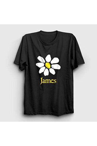 Presmono Unisex crna logotip majica Rock James 618208tt
