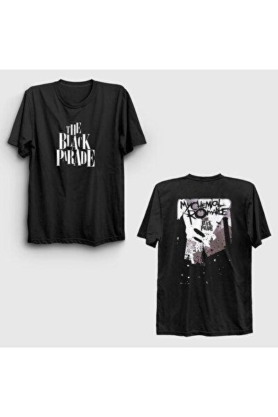 Presmono Unisex crna majica sa natpisom "Black Black Parade Rock My Chemical ...